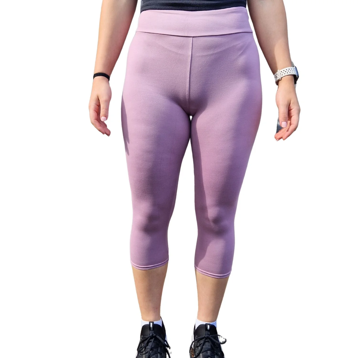 24/7 Capri Leggings- Grape - Image 3