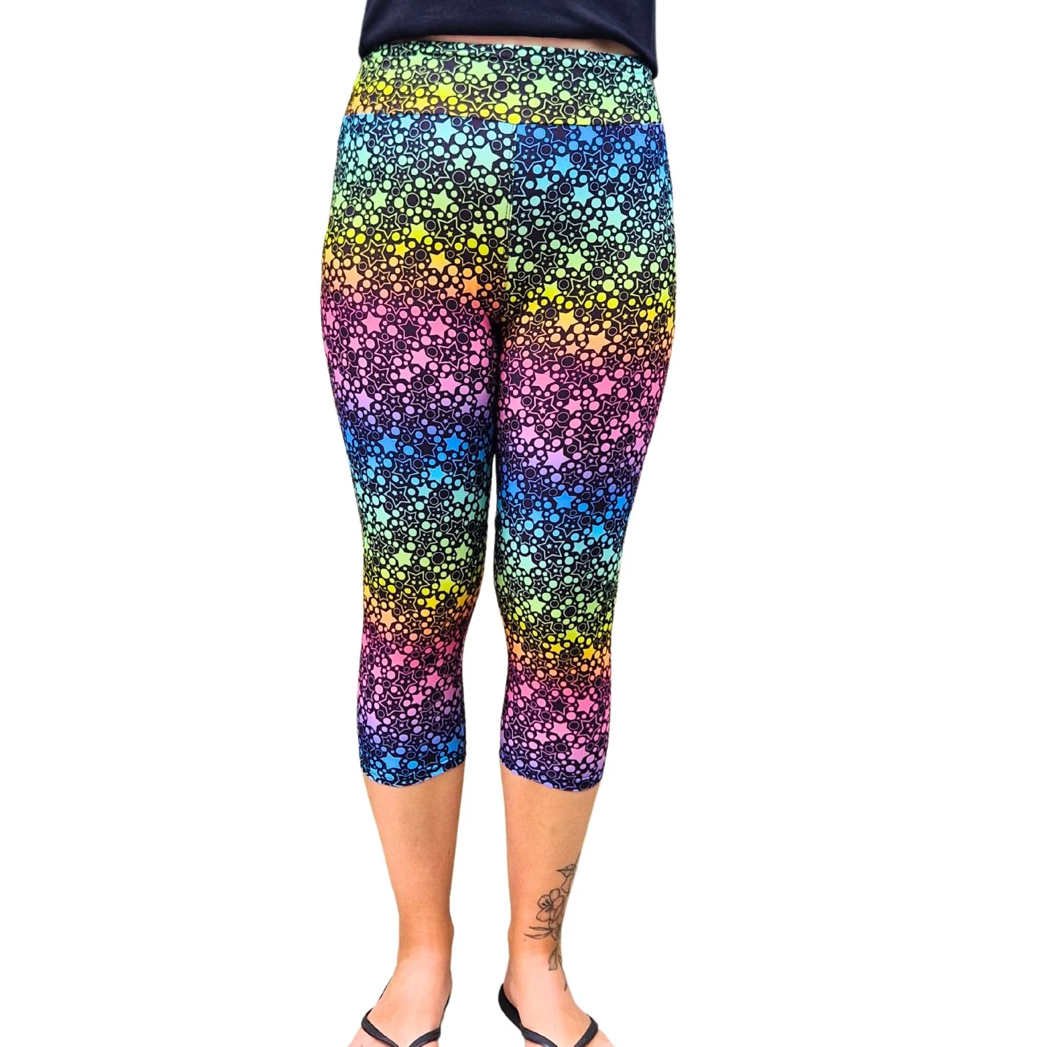 24/7 Capri Leggings β Sparkle Stars - Image 2