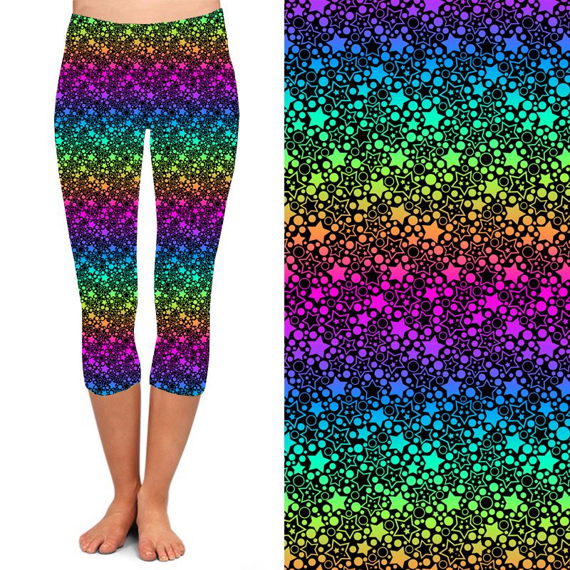 24/7 Capri Leggings β Sparkle Stars - Image 3