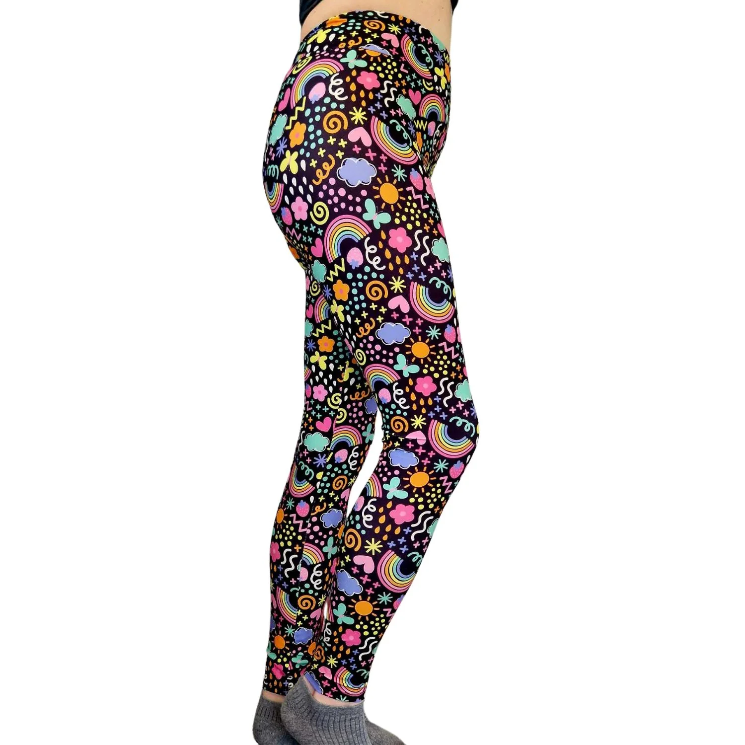 24/7 Full Length Leggings β Rainbow Jazz