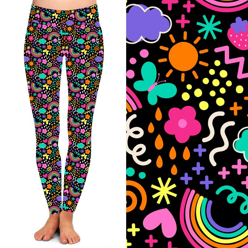 24/7 Full Length Leggings β Rainbow Jazz - Image 2