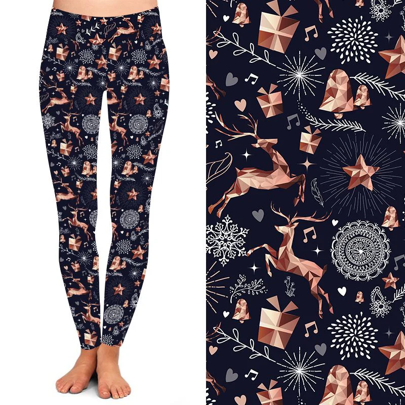 24/7 Full Length Leggings – Christmas Magic Christmas Pattern - Image 2