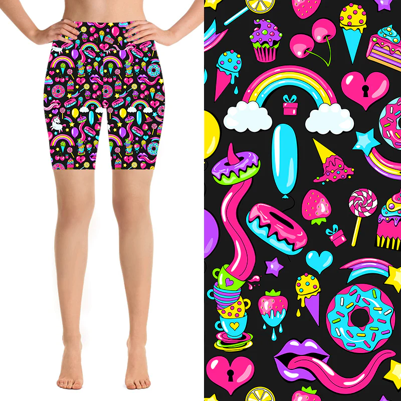 24/7 Biker Shorts - Summer Party