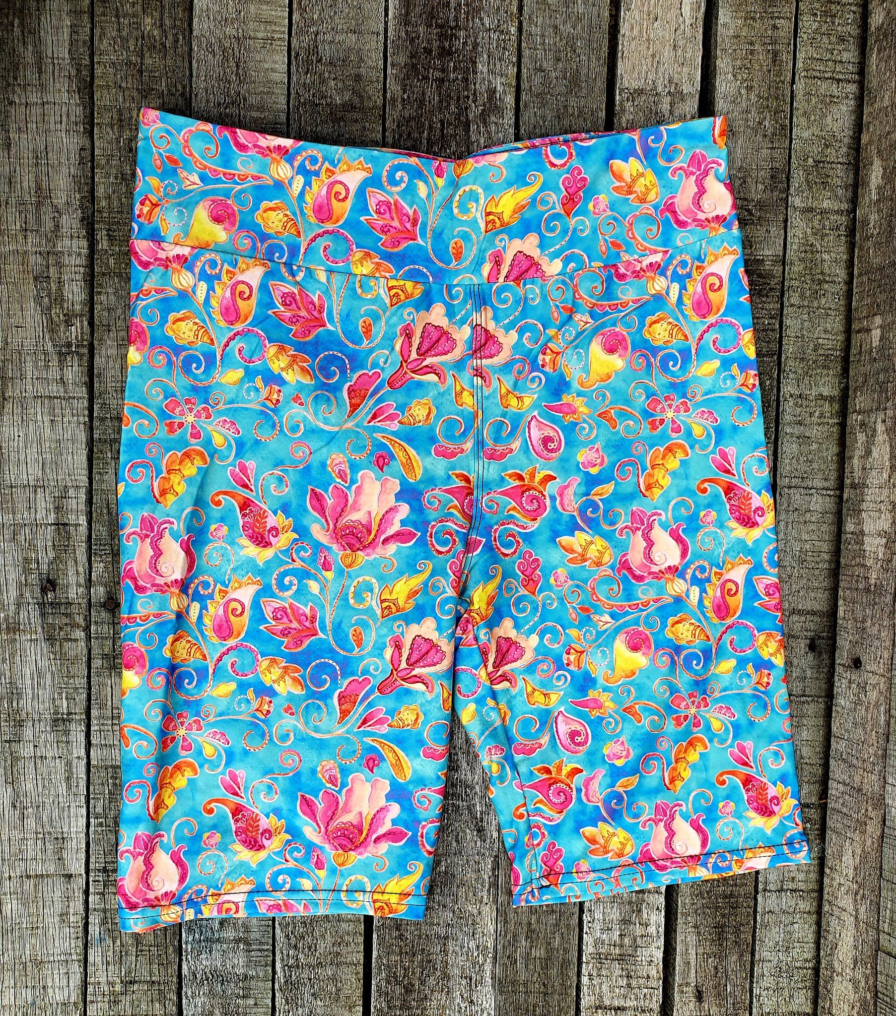24/7 Biker Shorts - Paisley Punch - Image 3