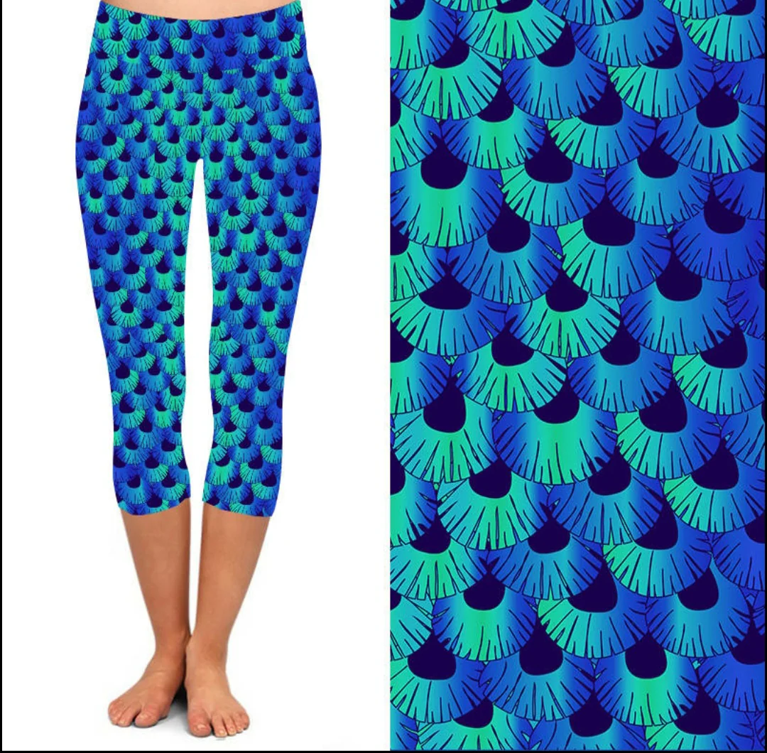 24/7 Capri Leggings - Bluesy Shimmer - Image 2