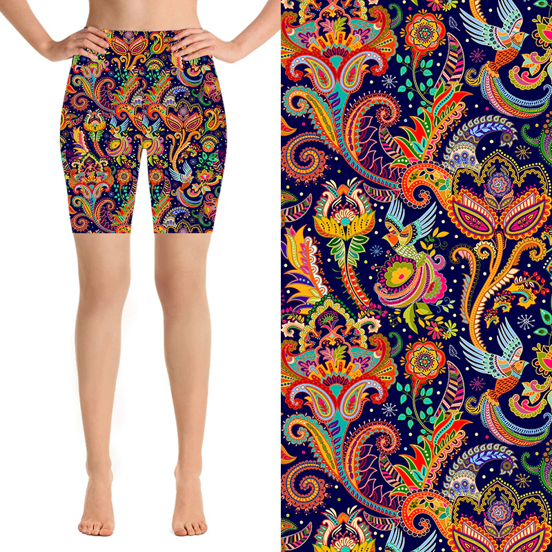 24/7 Biker Shorts - Oriental Fusion - Image 2