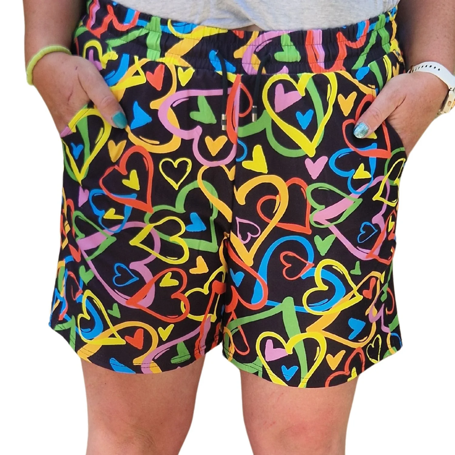 Jogger Shorts - Linked Hearts - Image 3