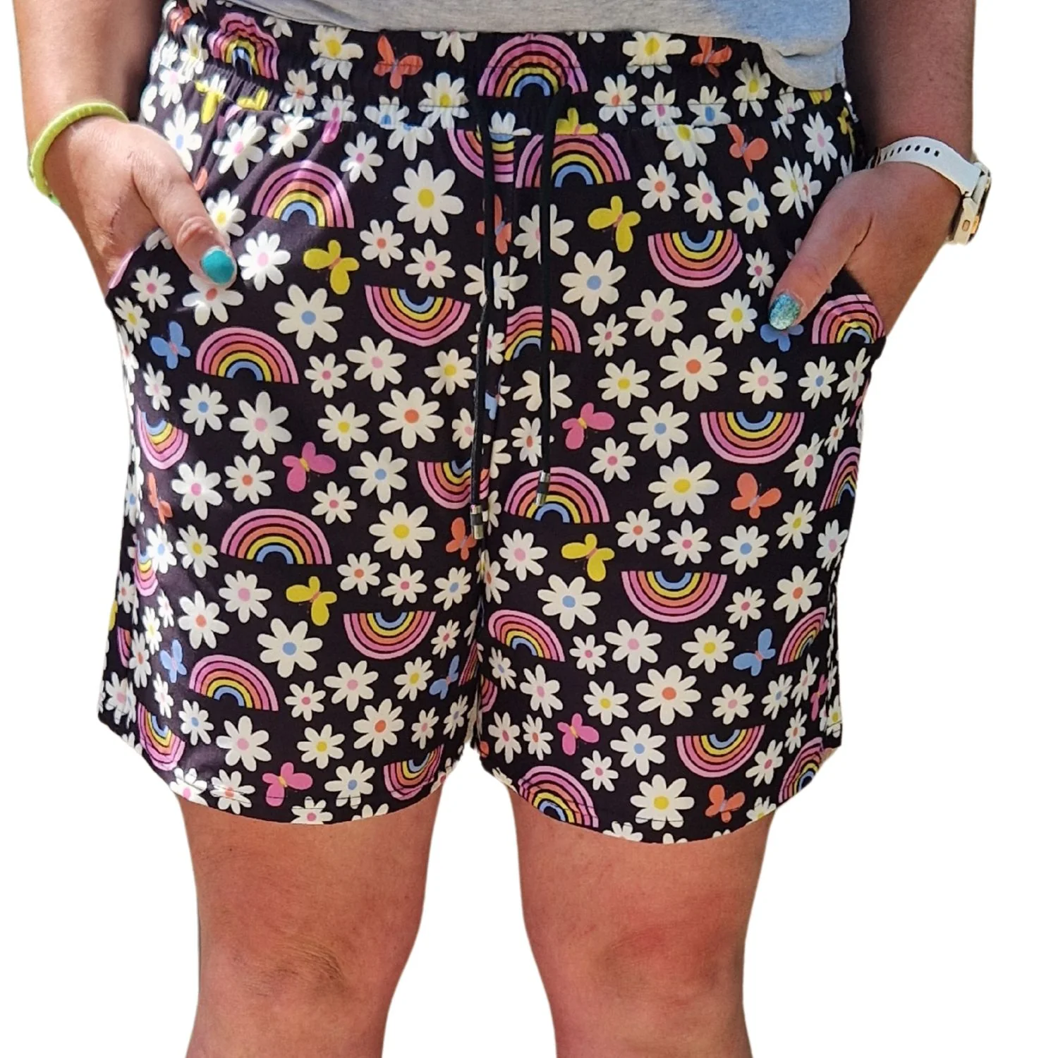 Jogger Shorts - Rainbows & Daisy's - Image 3