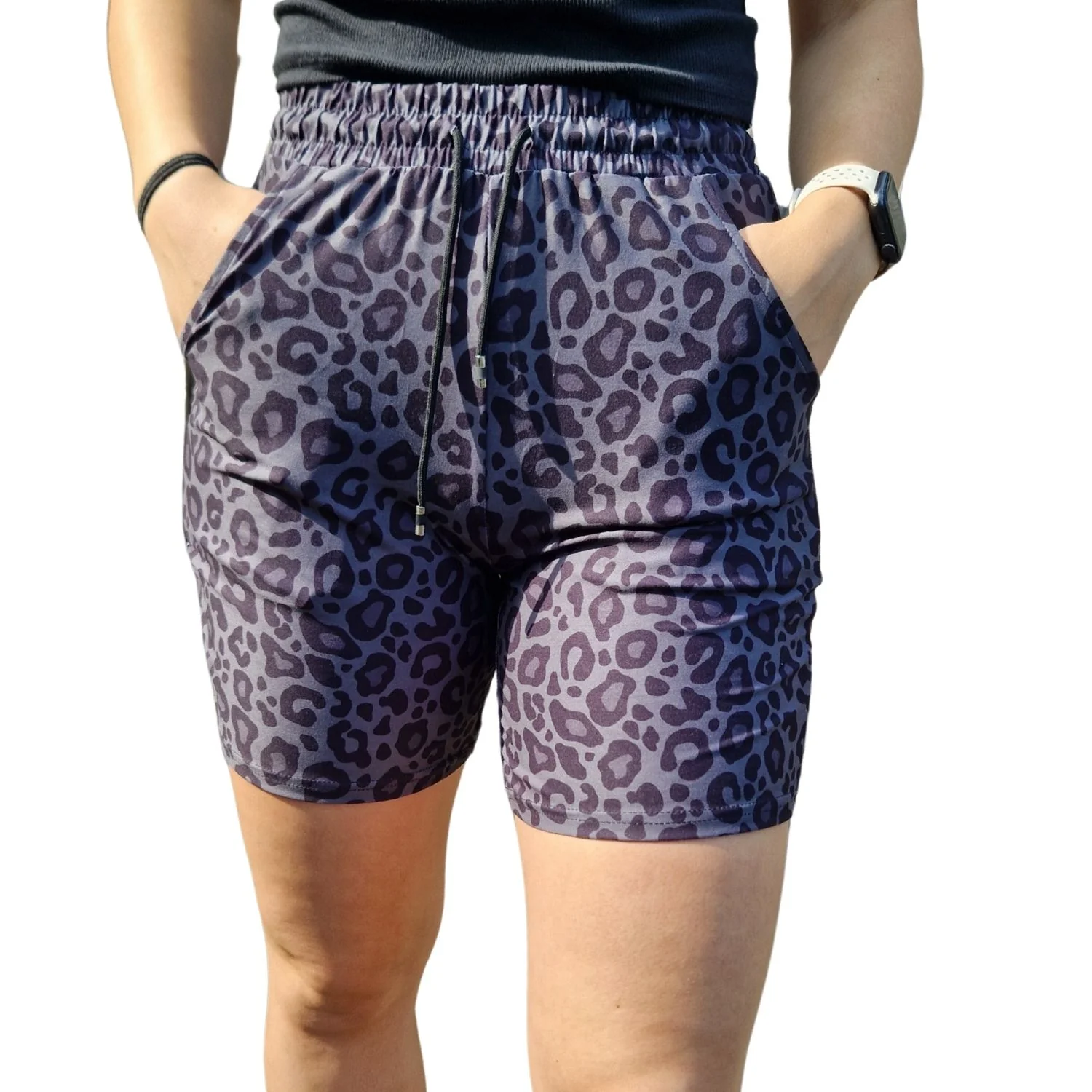 Jogger Shorts - Shadow Leopard