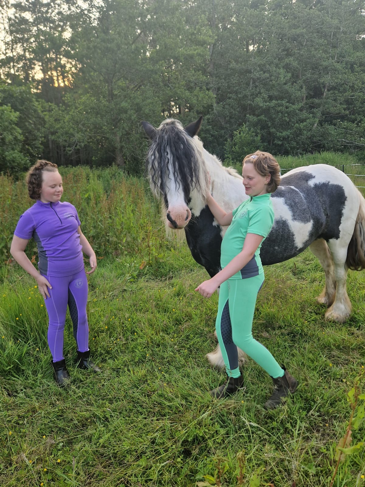 Kids Team Performance Pull On Breech - Melon Sorbet & Grey - Image 2