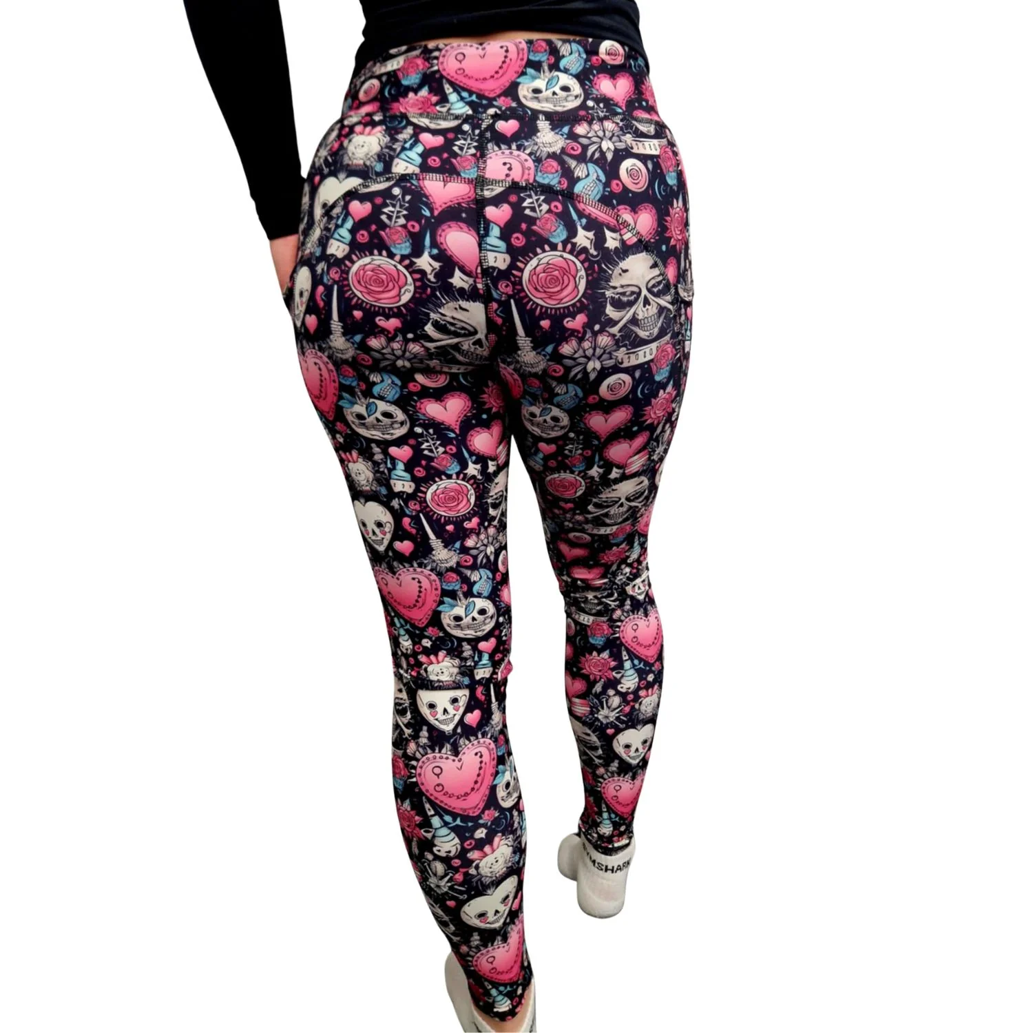 SCULPT Yoga Full Length Leggings - Emo Valentines Day - Image 4