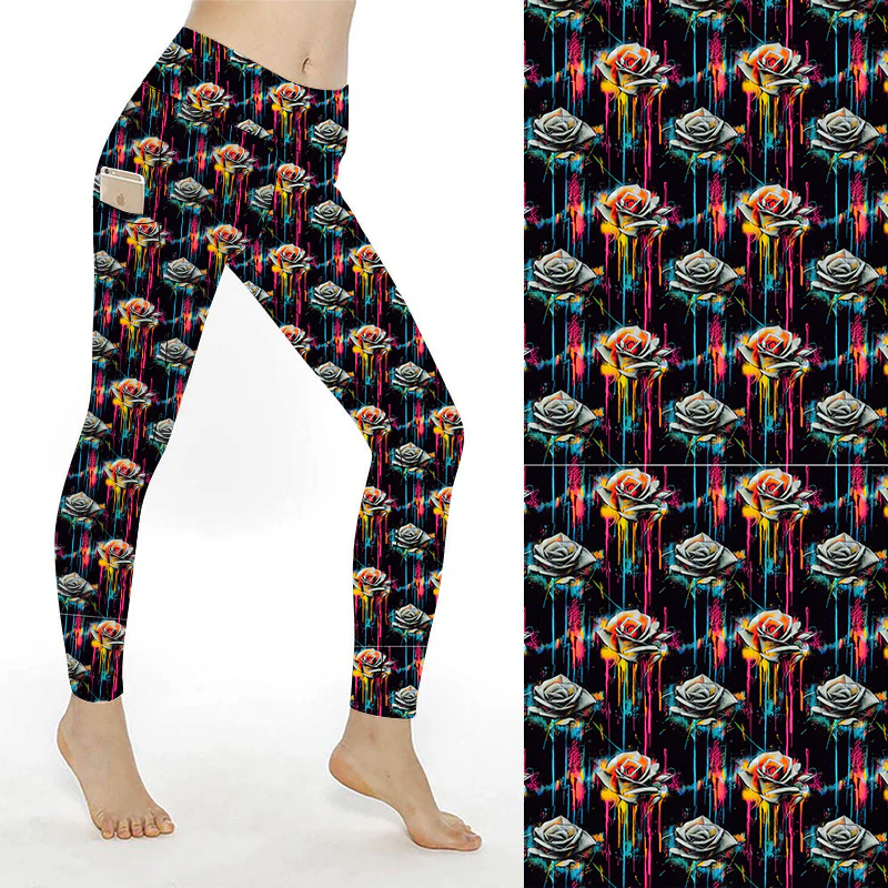 SCULPT Yoga Full Length Leggings - Kiss From A Rose - Image 5