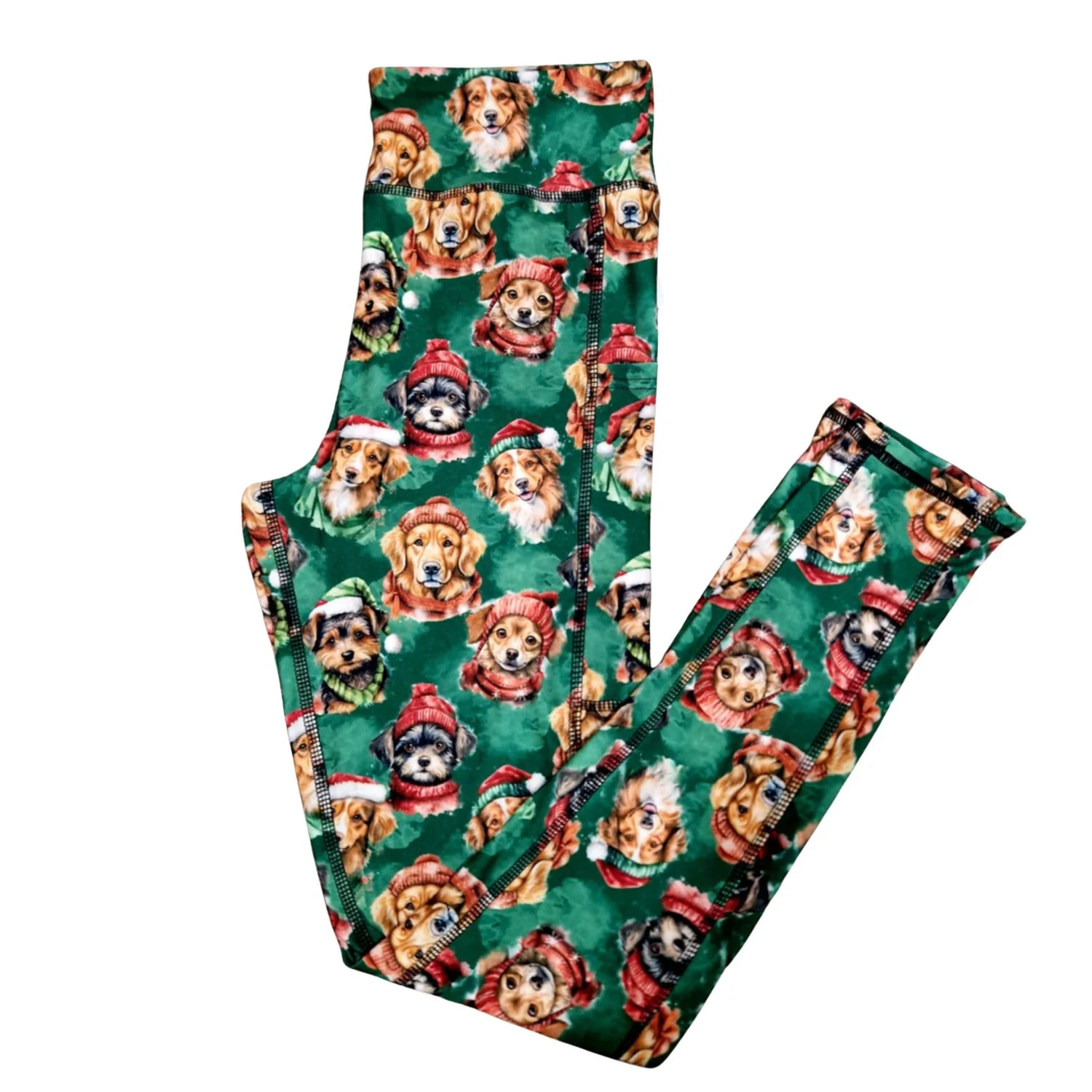 SCULPT Yoga Full Length Leggings - Santa Paws - Image 3