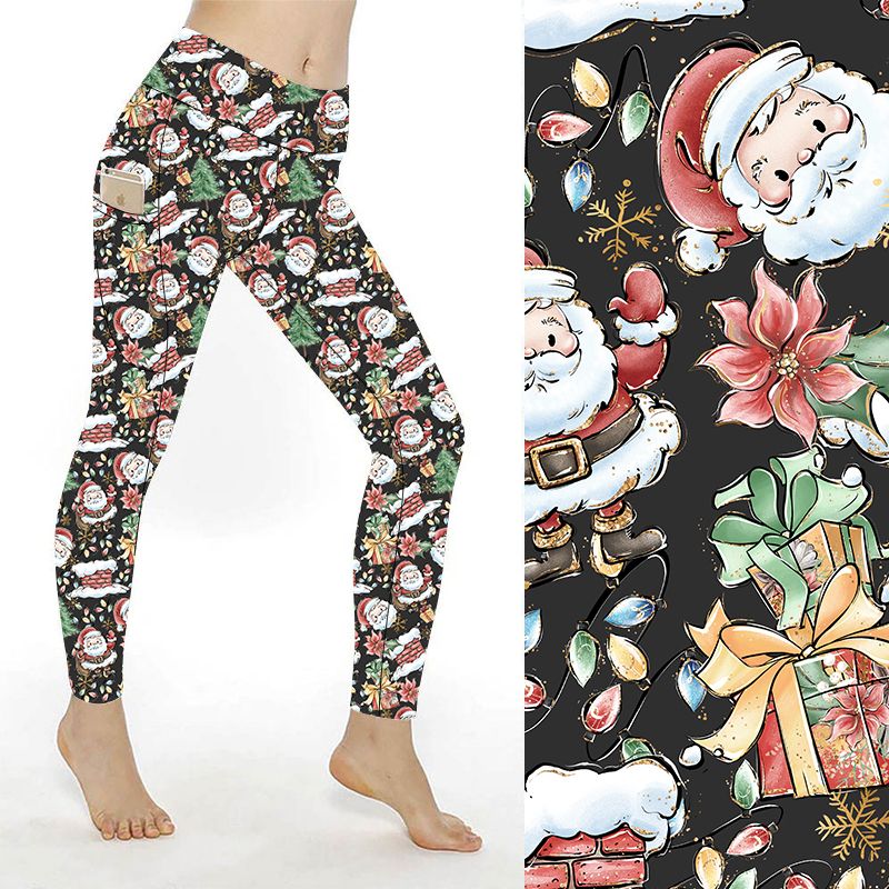 SCULPT Yoga Full Length Leggings - Jingle Fun - Image 2