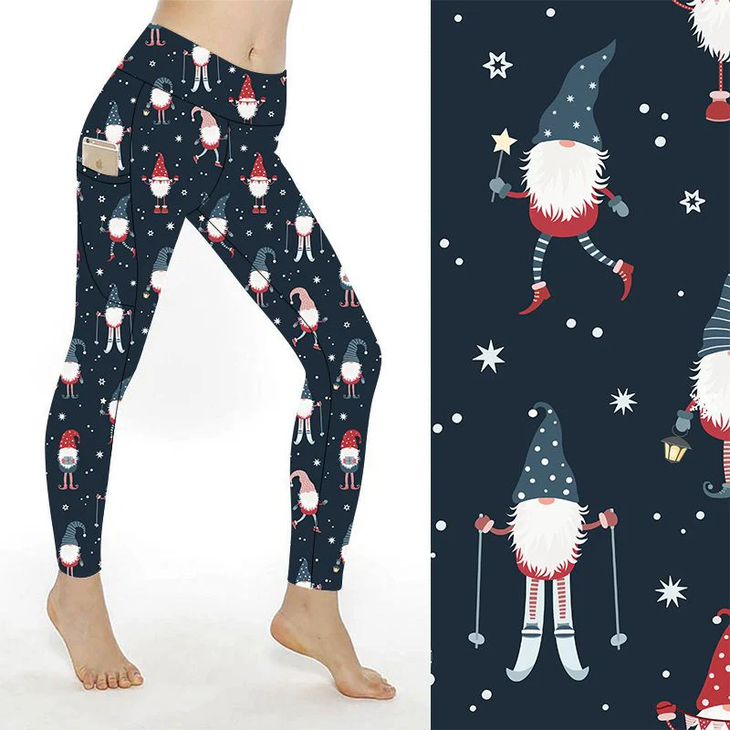 SCULPT Yoga Full Length Leggings - Nordic Gnomes - Image 2