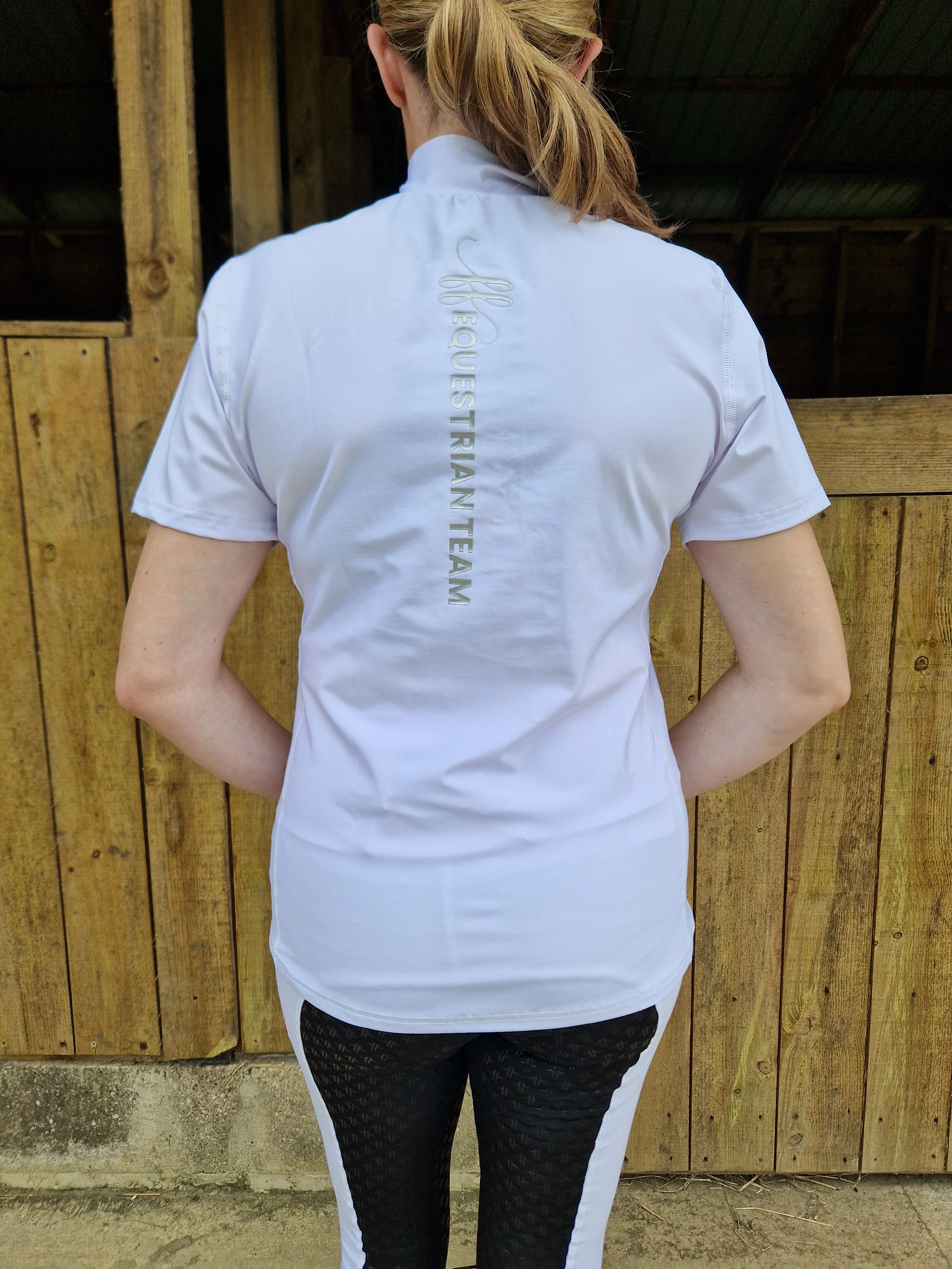 Short Sleeved Competition Base Layer - White - Image 3